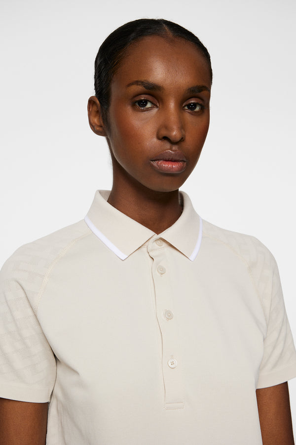 Baily seamless Polo / Tour Geo Jacquard Moonbeam M