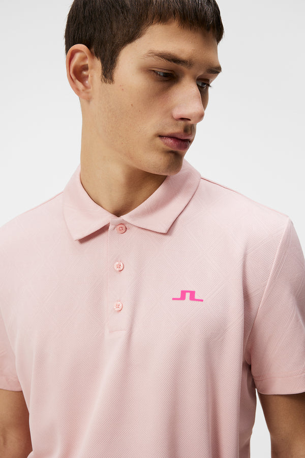 Halto Regular Fit Polo / Geo Powder Pink