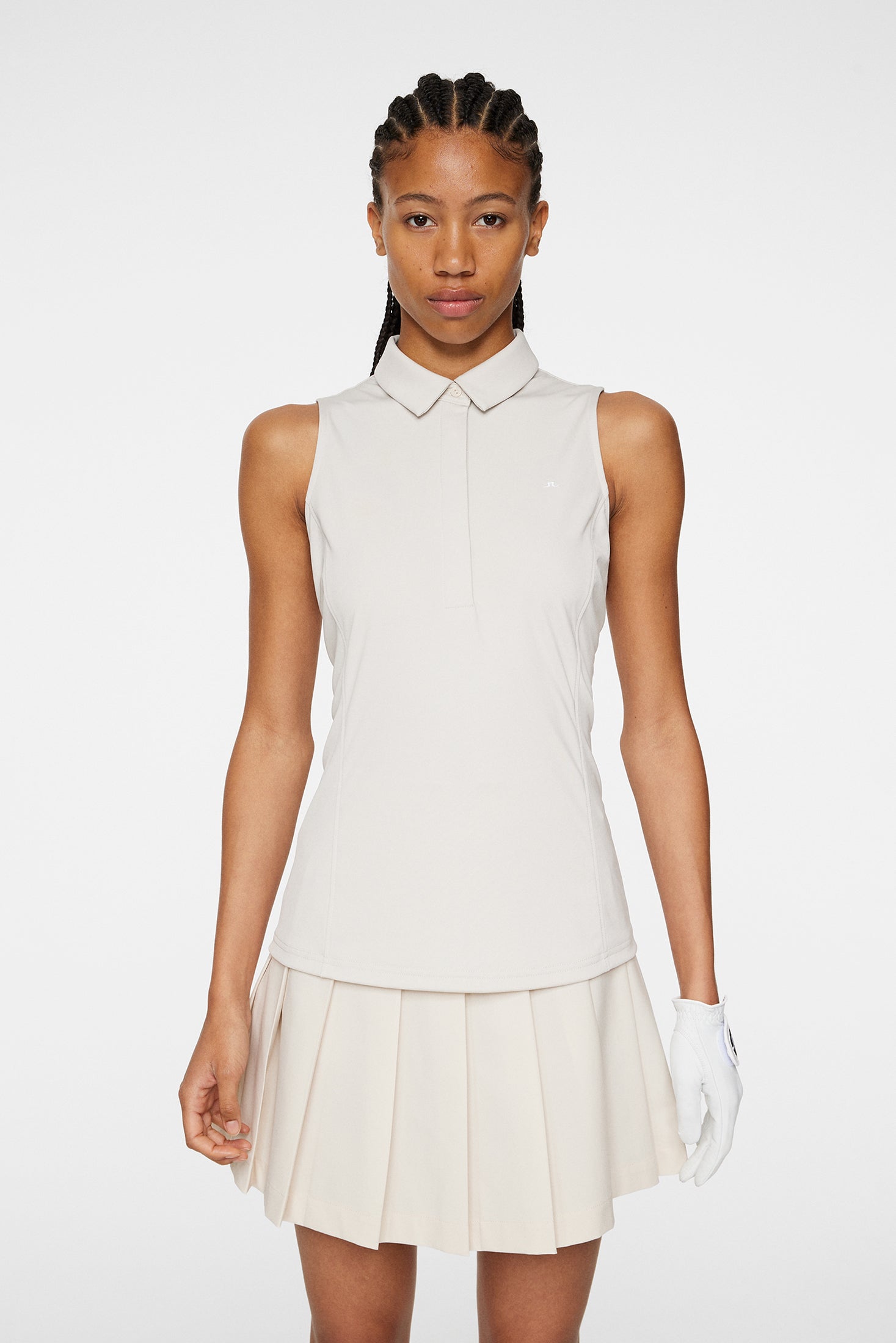 Dena Sleeveless Top / Moonbeam | J.Lindeberg Official