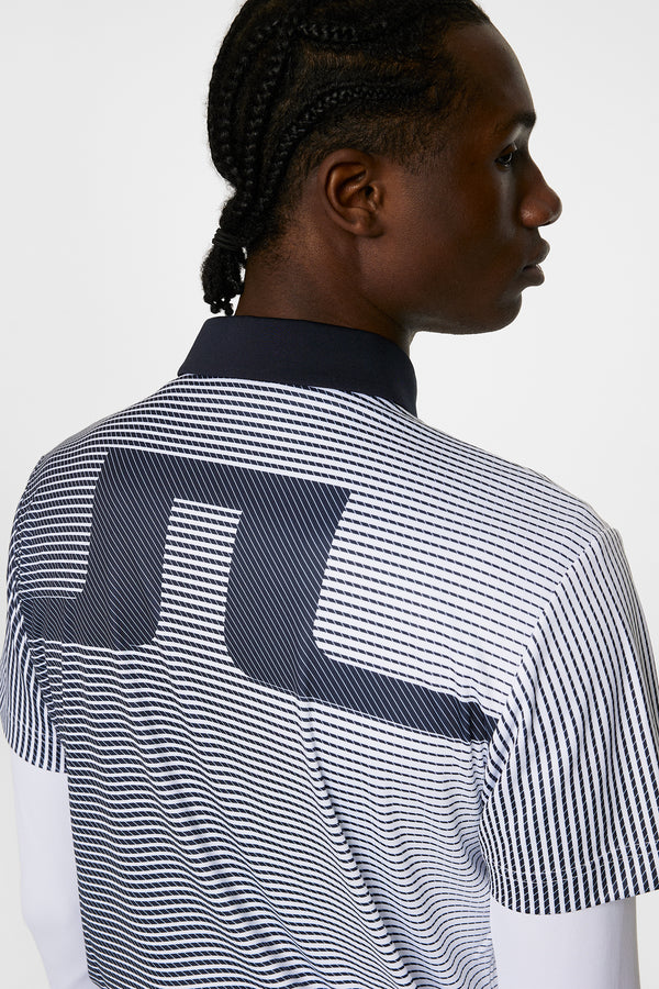 Marvin Stripe Polo / White