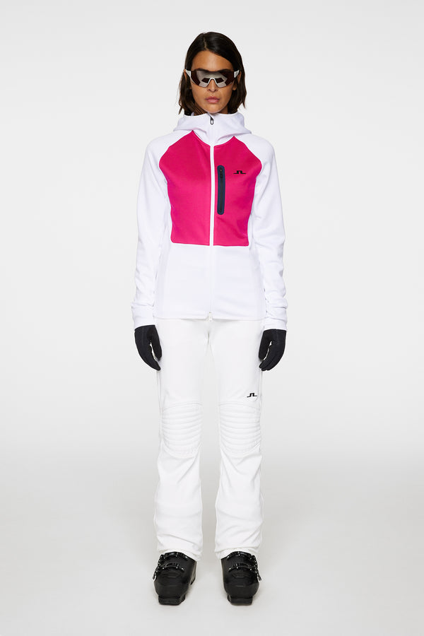 Elana Full Zip Hood / White