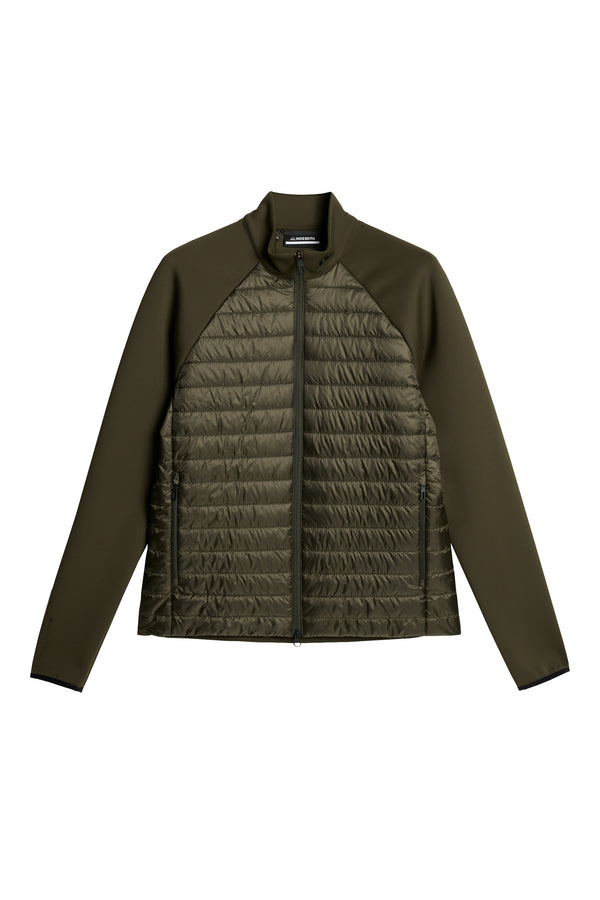 Hayden Quilt Hybrid Jacket / Forest Green