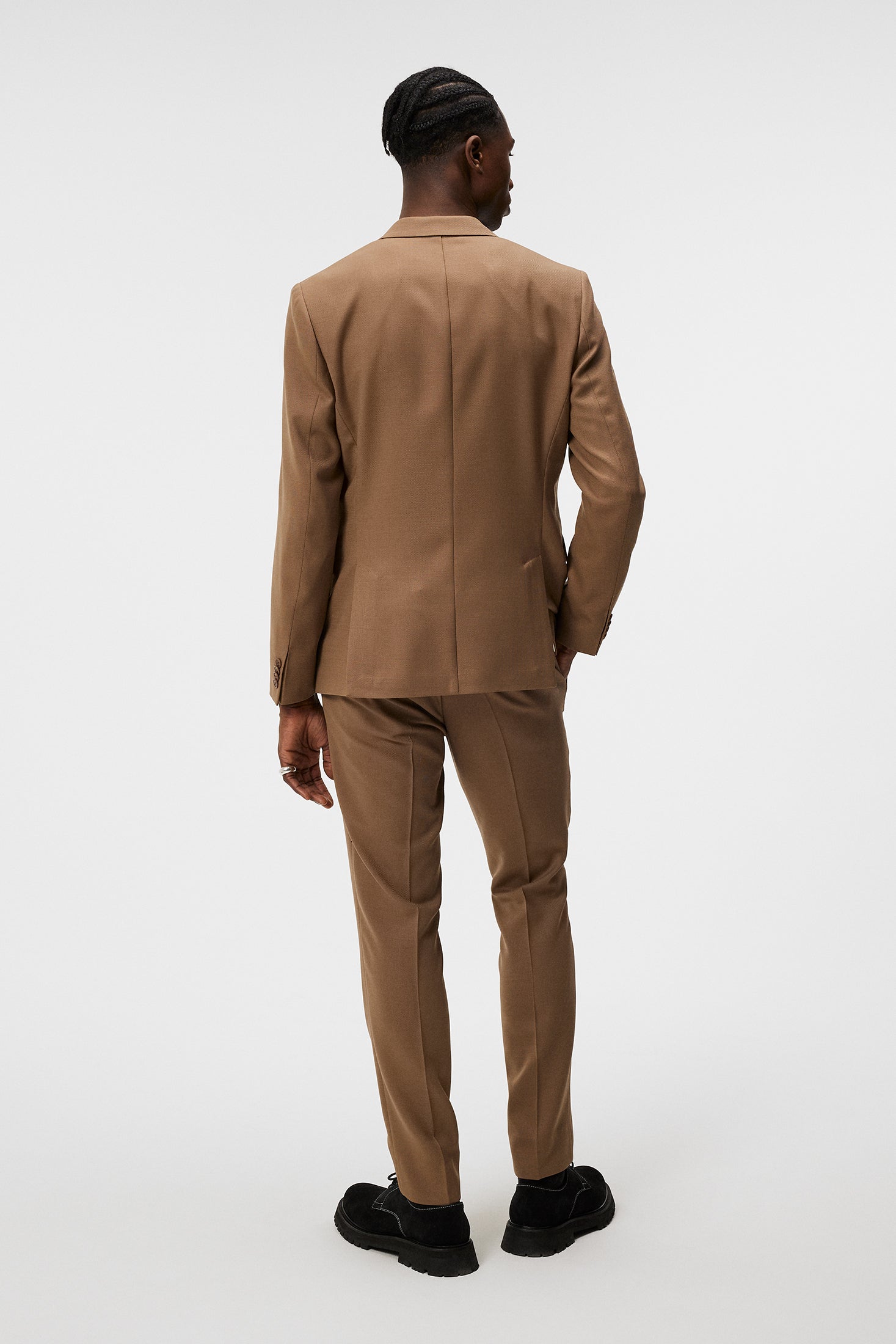 Hopper U Active Hopsack Blazer / Walnut | J.Lindeberg Official