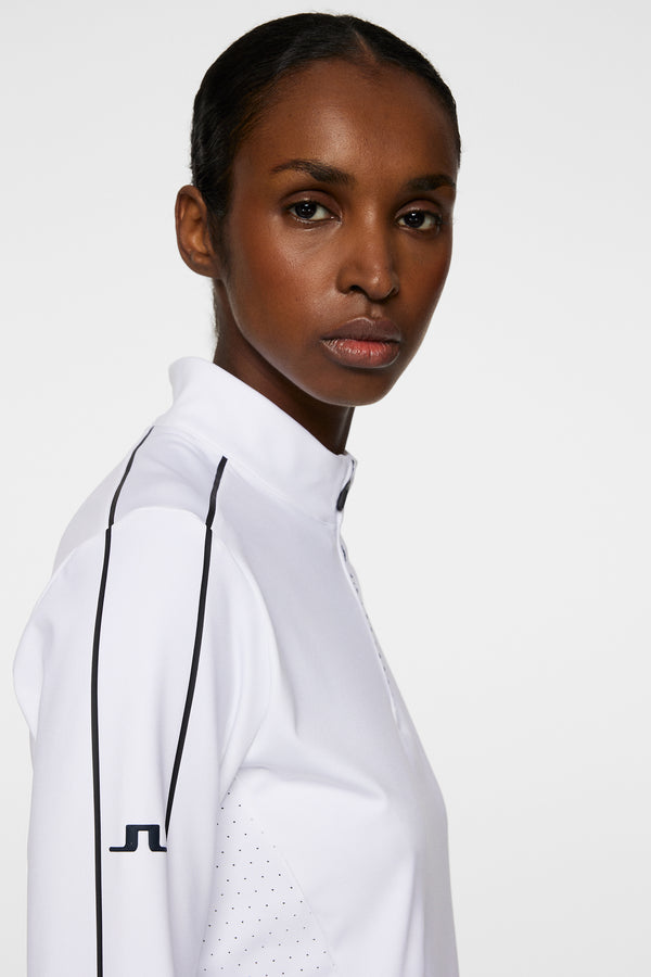 Adiola Quarter Zip Mid Layer / White