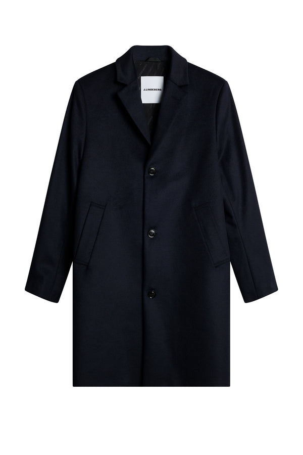 August Melton Cashmere Coat / JL Navy