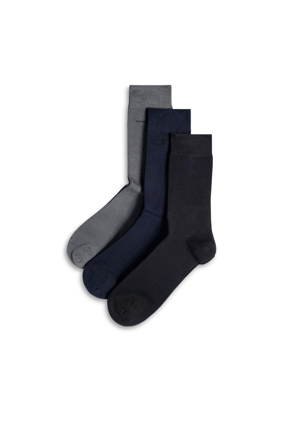 Long Socks 3P / Multicolour Black