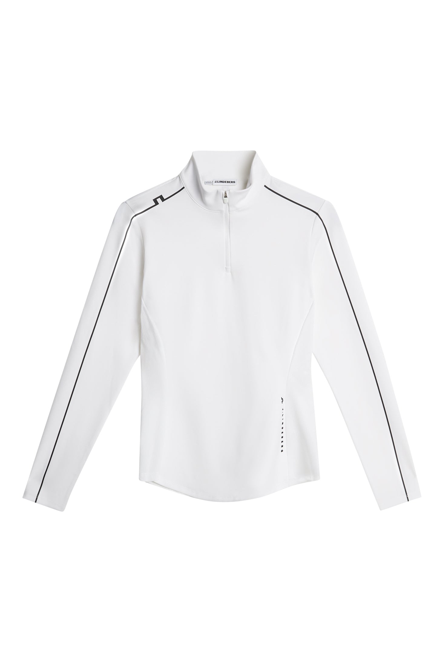 Adiola Quarter Zip Mid Layer / White | J.Lindeberg Official