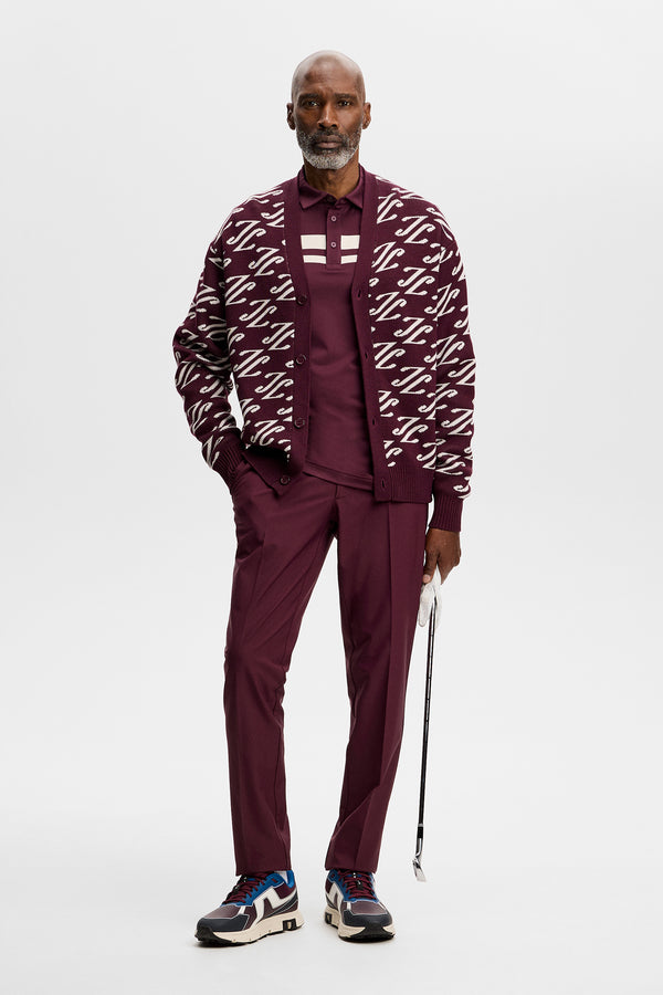 Kenny LS stripe polo / Winetasting