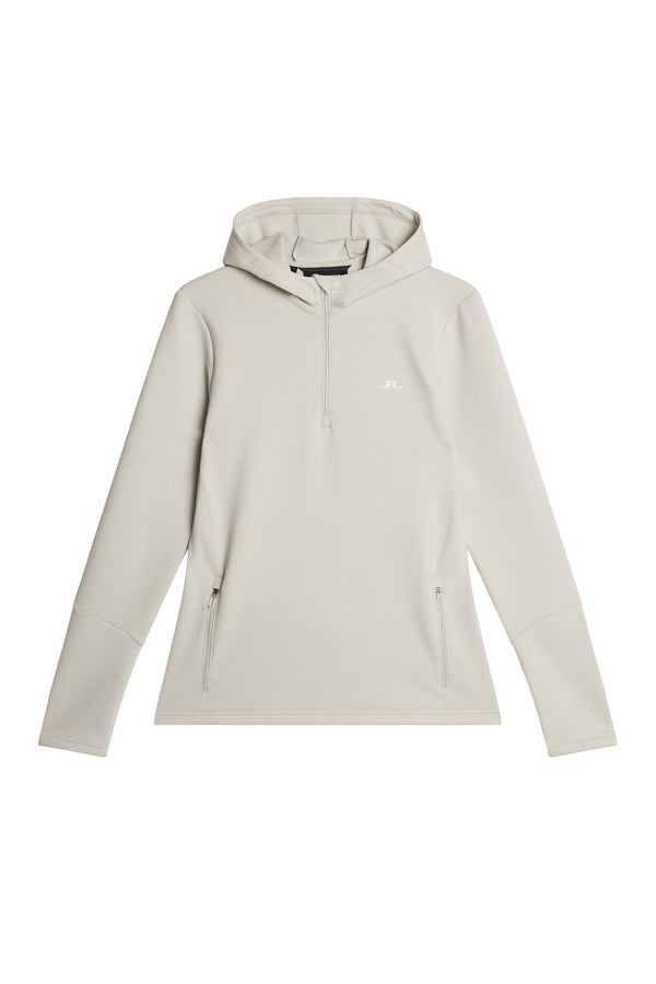 W Aerial Quarter Zip Hood / Moonbeam