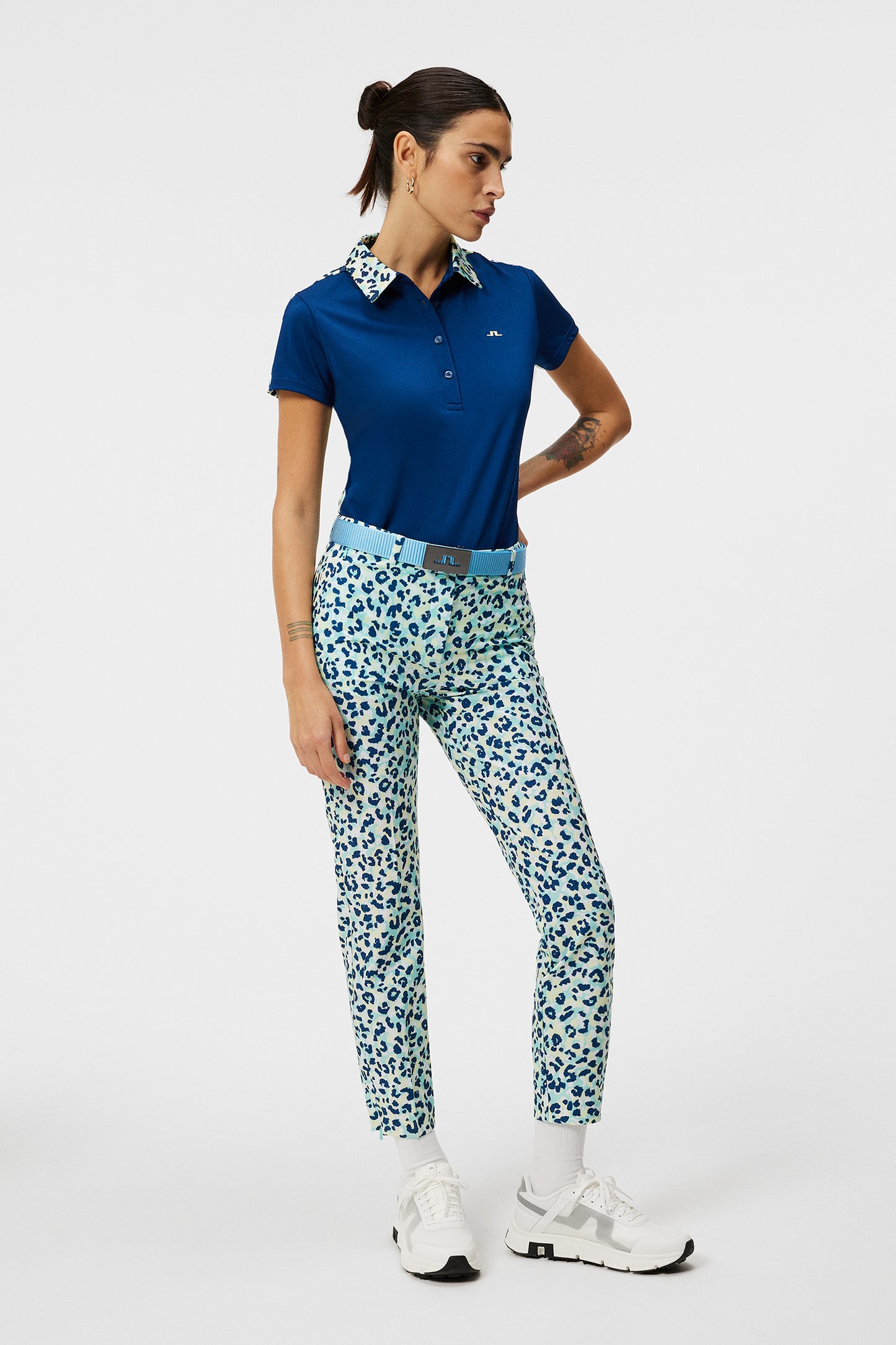 Pia Print Pant / Leopard Aruba Blue