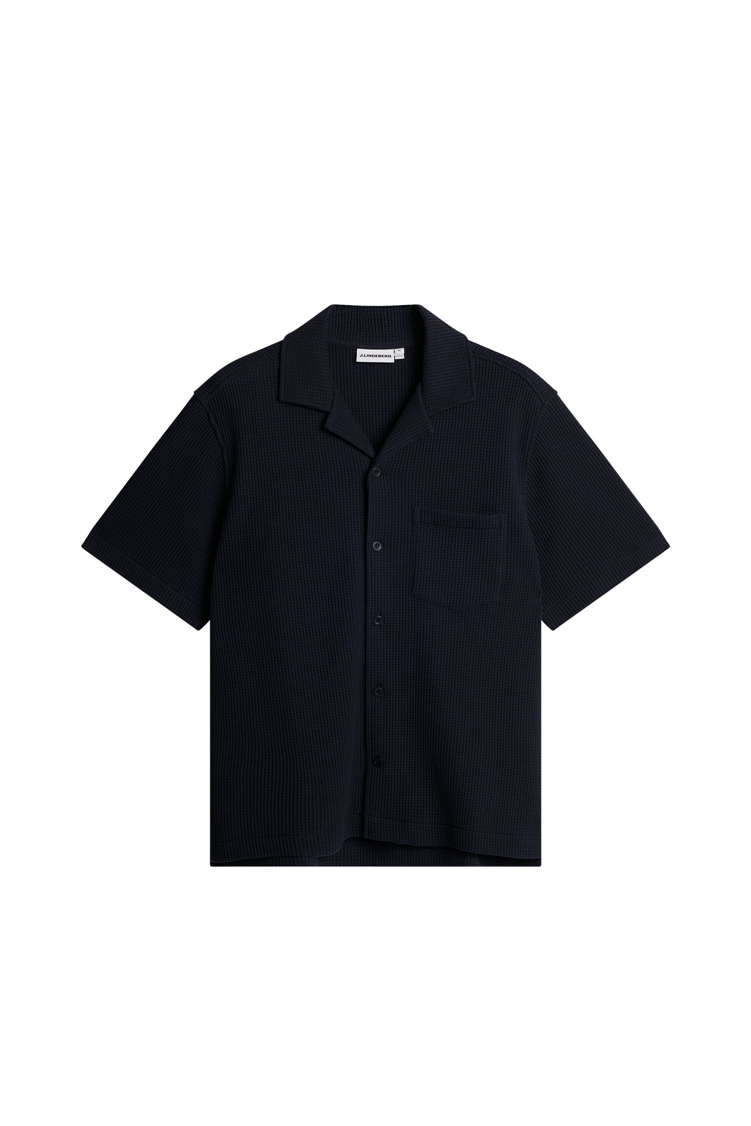 Theron Waffle Shirt / JL Navy | J.Lindeberg Official