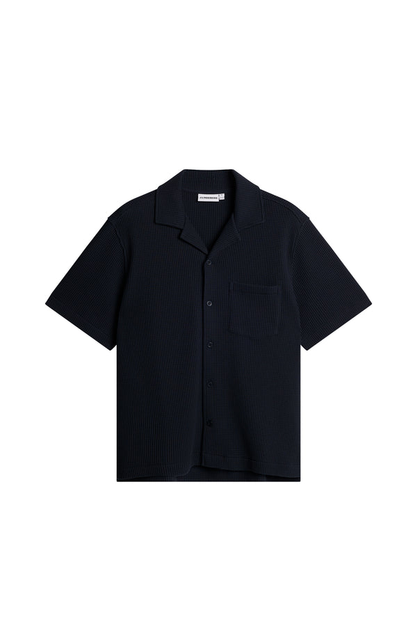Theron Waffle Shirt / JL Navy