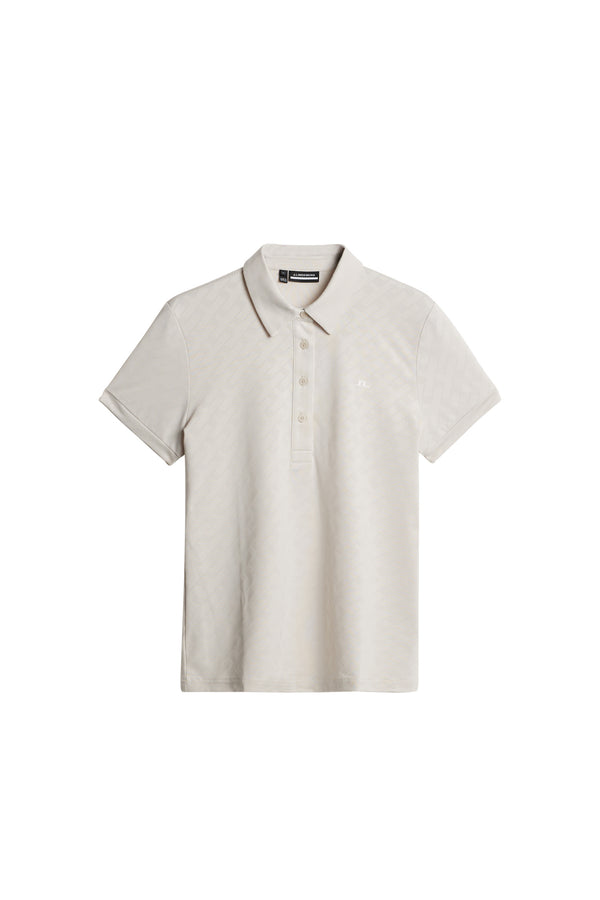 Alaya Jacquard Polo / Moonbeam