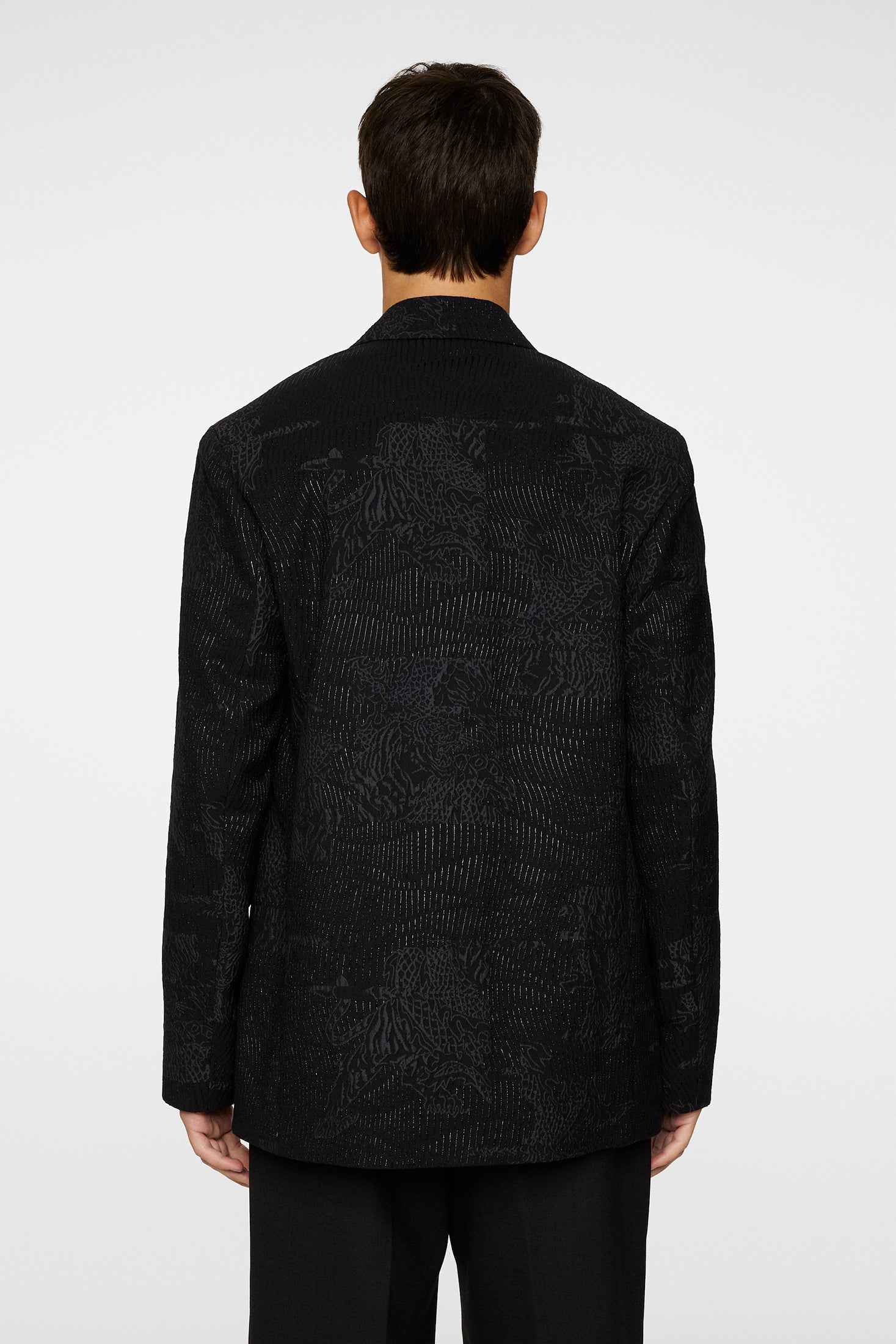 David U Jacquard Blazer / Black | J.Lindeberg Official