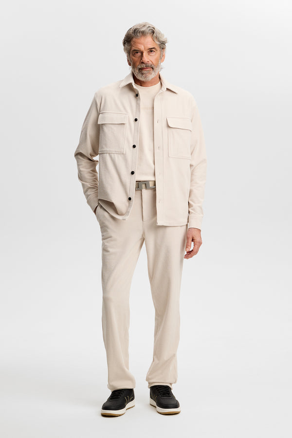 Logan Drape Cord Pants / Moonbeam