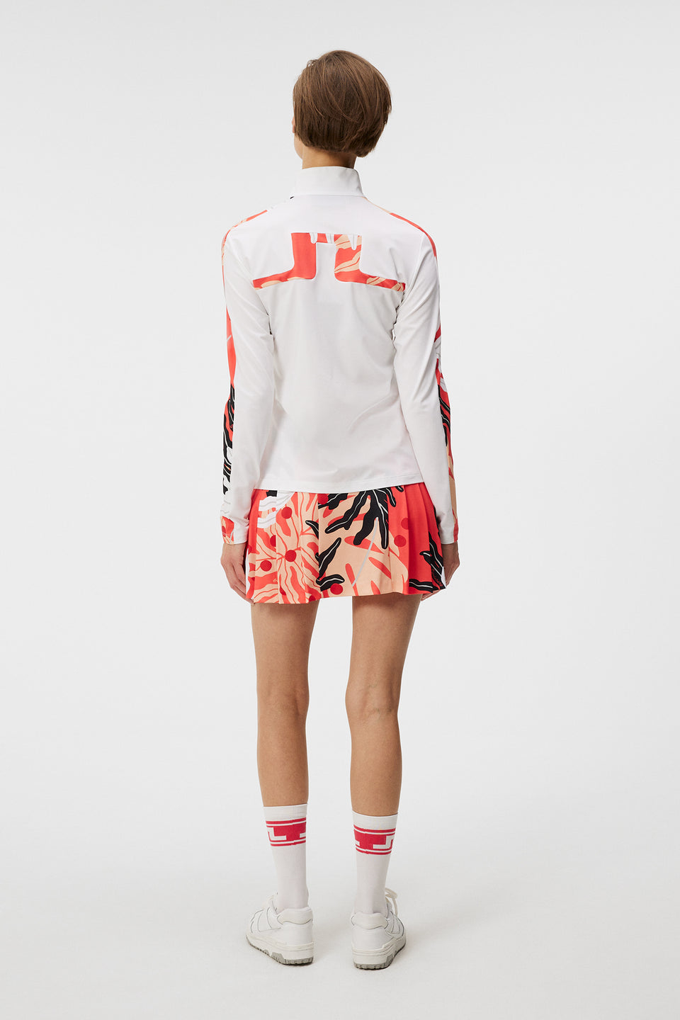 Winona Print Mid Layer / White