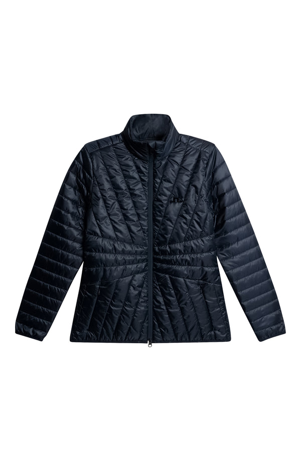 Marble Quilted Jacket / JL Navy