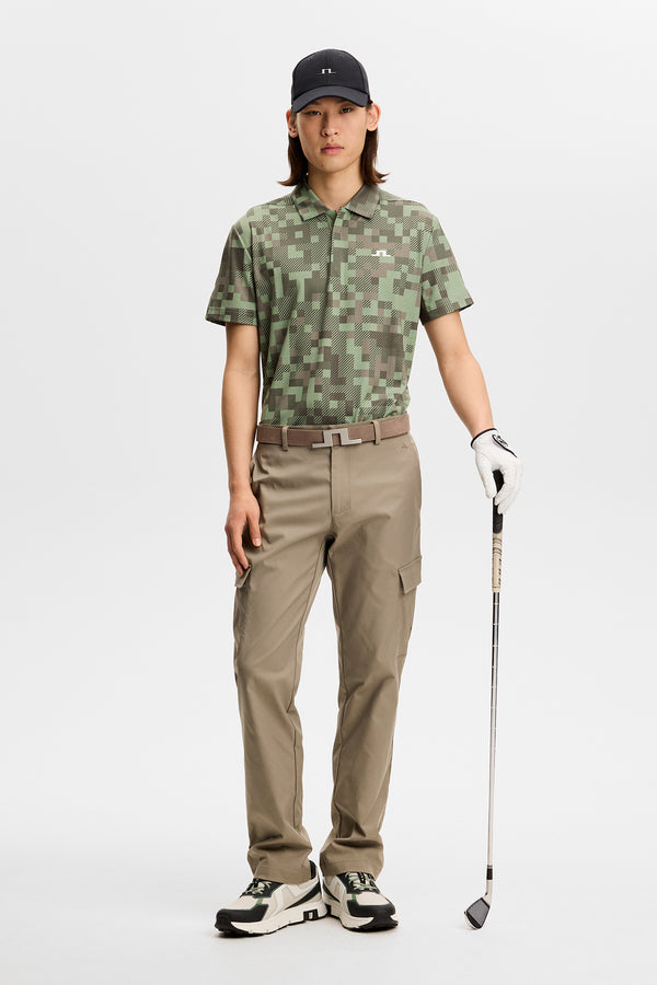 Dario Tour Print Polo / Tour 26 Tonal Green L