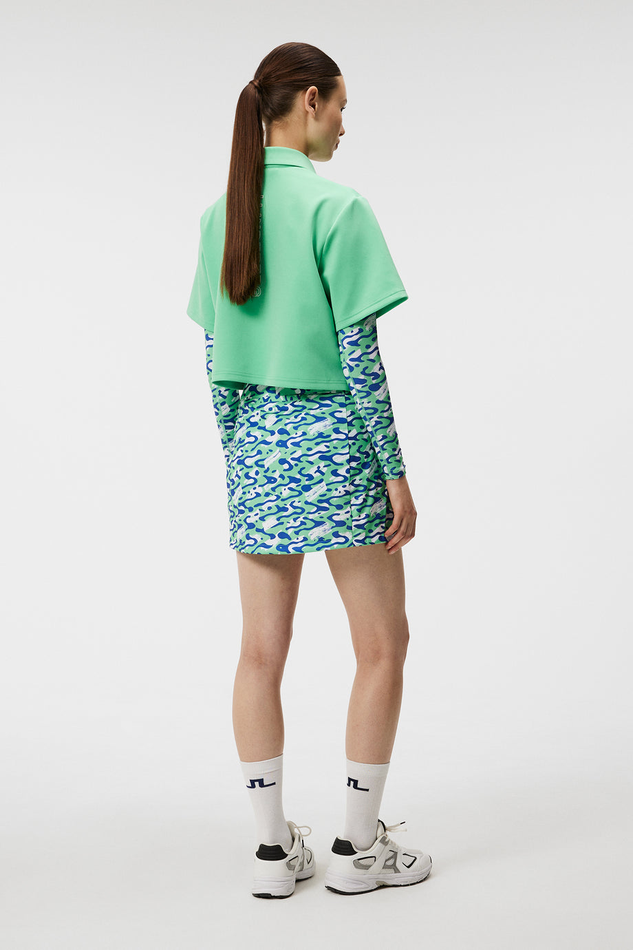 Amelie Print Skirt / Caldera Jade Cream