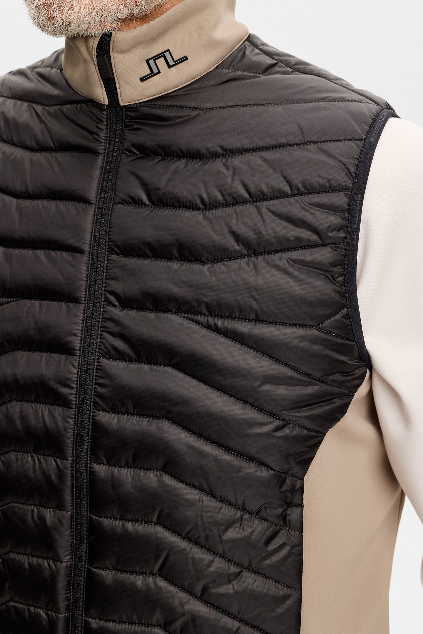 Heyden Quilt Hybrid Vest / Brindle | J.Lindeberg Official