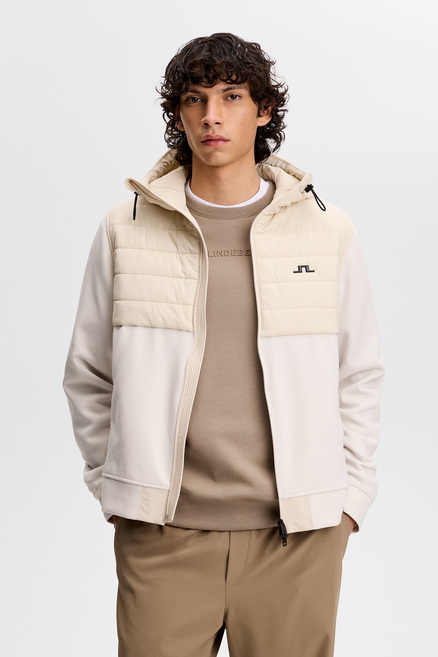 Gage Hybrid Hood Jacket / Moonbeam – J.Lindeberg EU