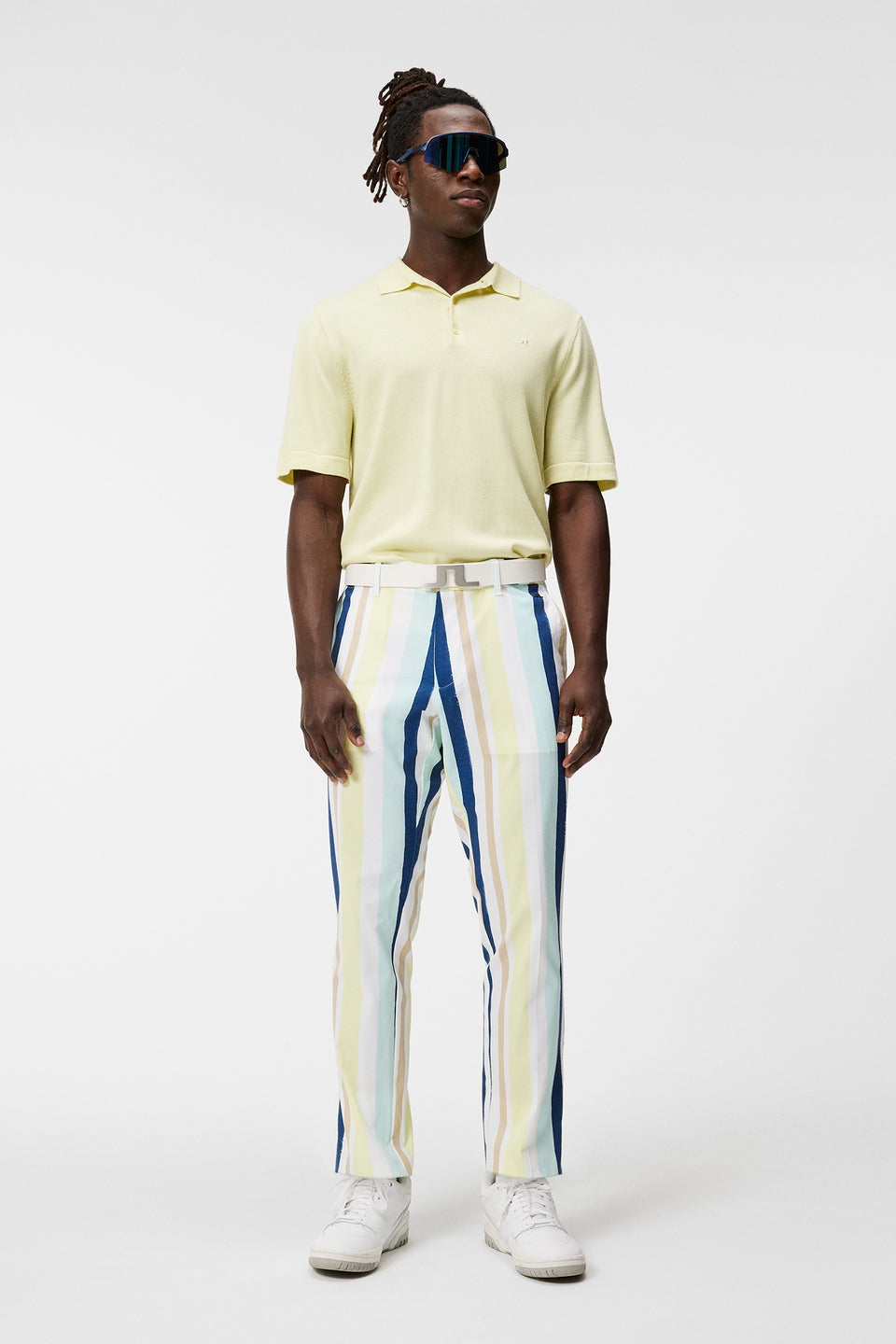 Tim Print Pant / Painted Stripe Wax Yellow