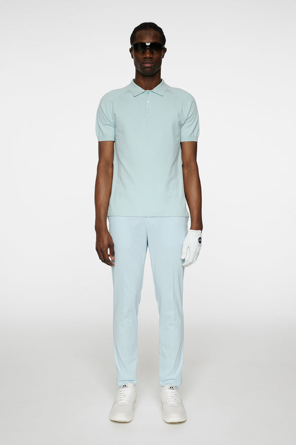 Martines Knitted Polo Shirt / Winter Sky