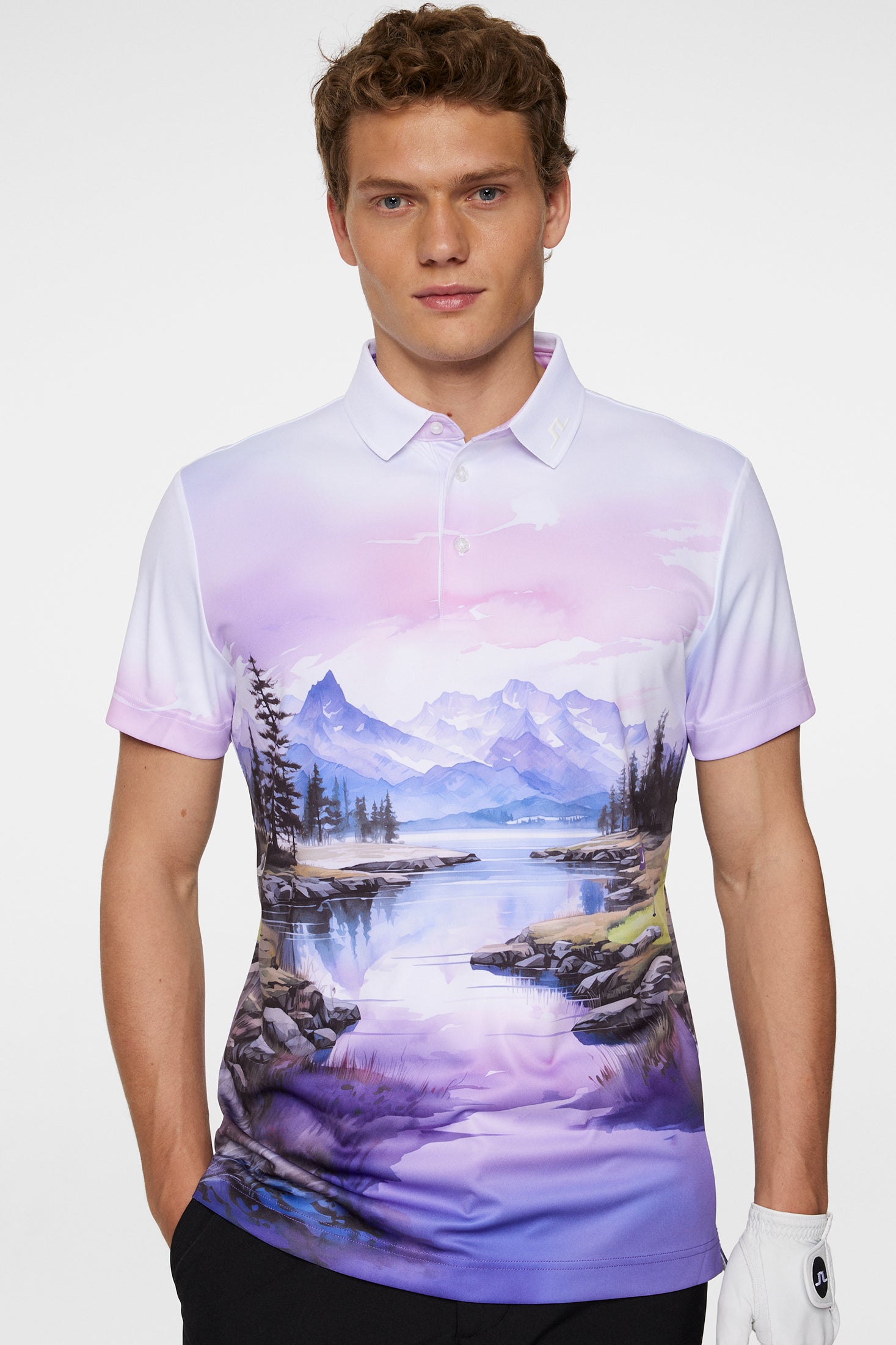 Samuel Polo / Landscape Watercolor purple L – J.Lindeberg EU