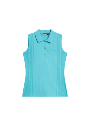 Tanja Sleeveless Knitted Shirt / Blue Curacao