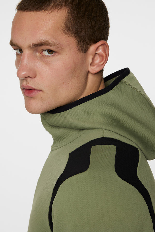 Chet Zip Hood / Oil Green
