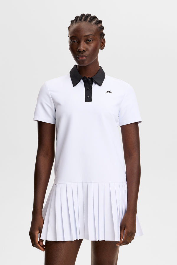 30Y Grace Pleated Dress / White