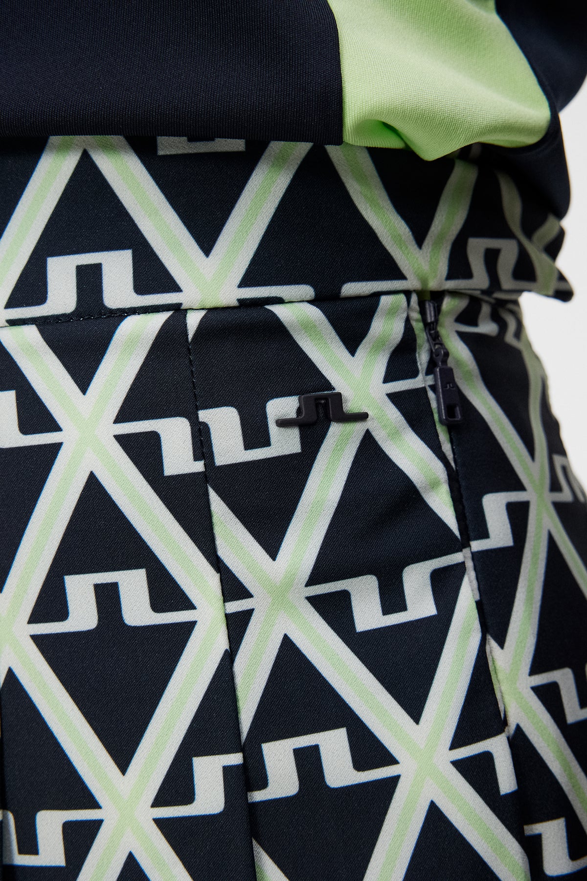 Adina Print Skirt / Geo JL Navy