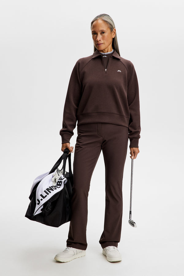 Kira Jerseysweat Polo / Seal Brown