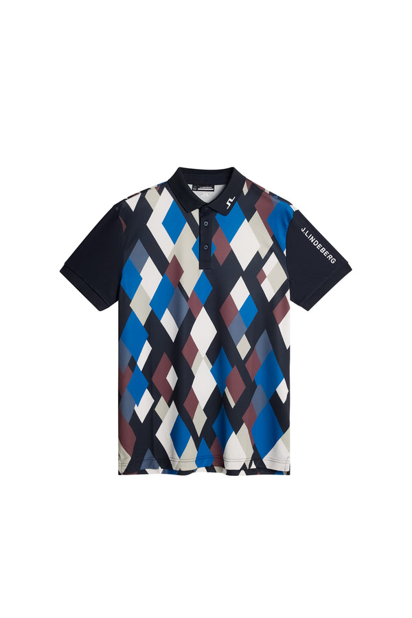 Tour Tech Print Polo / BOLD 1 - JL NAVY