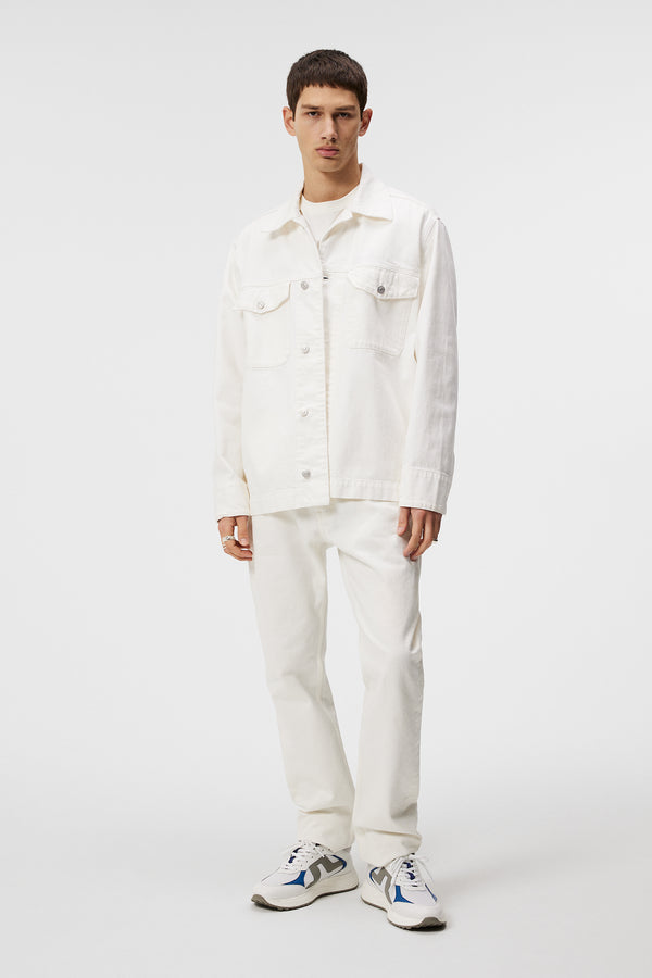 Hunt Ecru Denim Overshirt / Cloud White