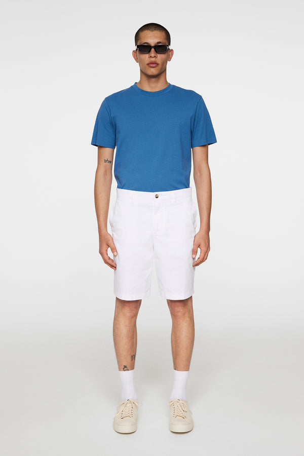 Shane Cloud Satin Shorts / White