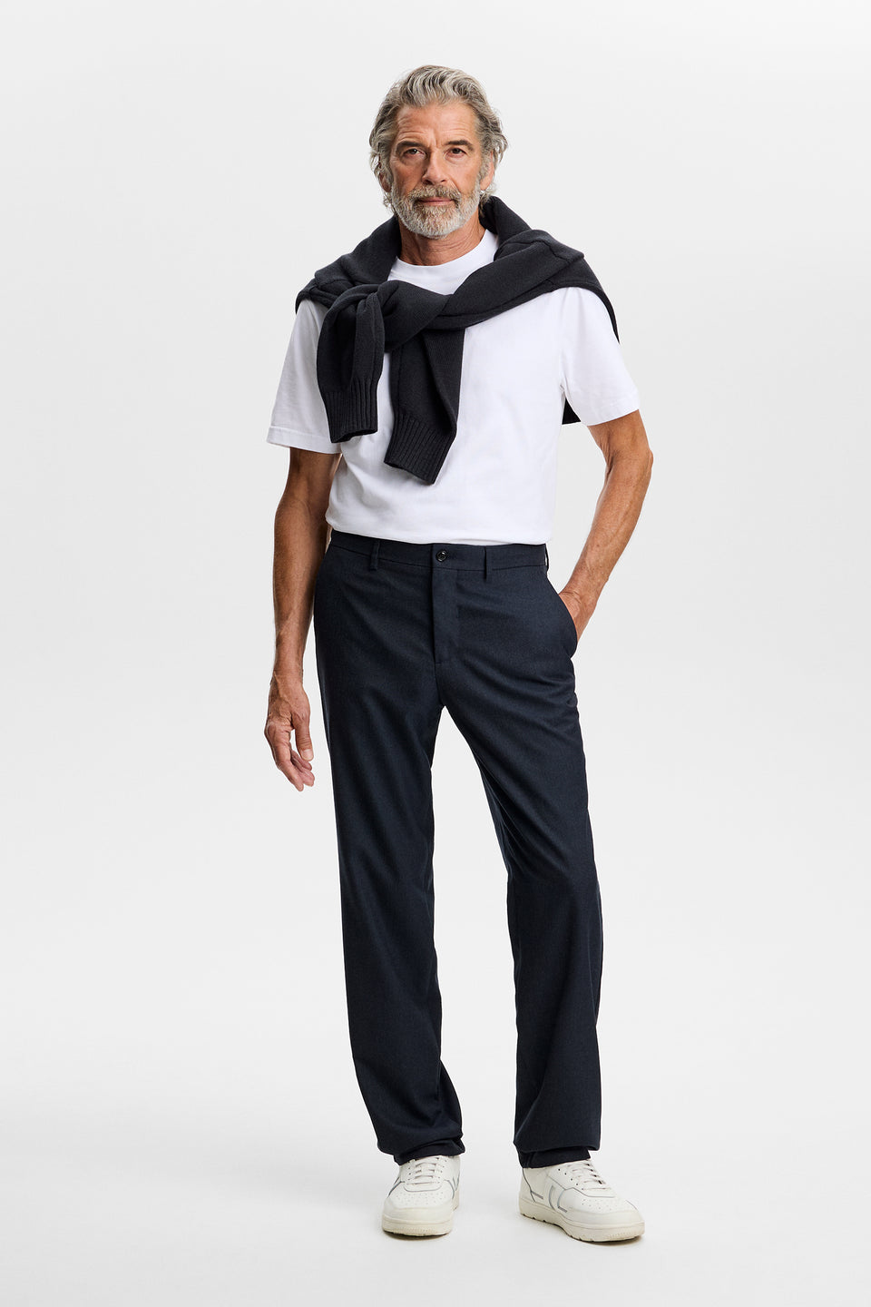 Logan Brushed Twill Pants / JL Navy