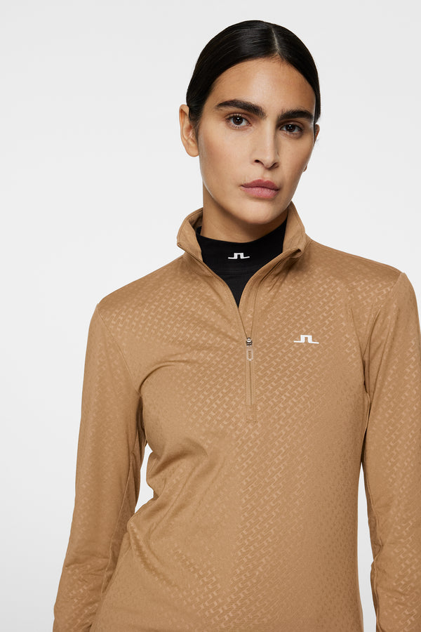 Lauryn Quarter Zip Mid Layer / Tigers Eye