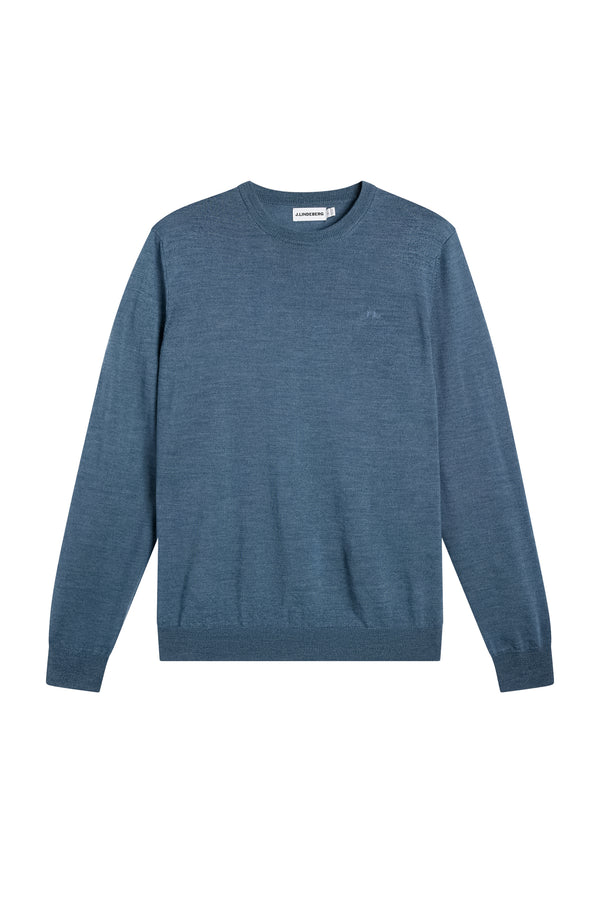 Keane Merino Crew Neck / Vintage Indigo Melange