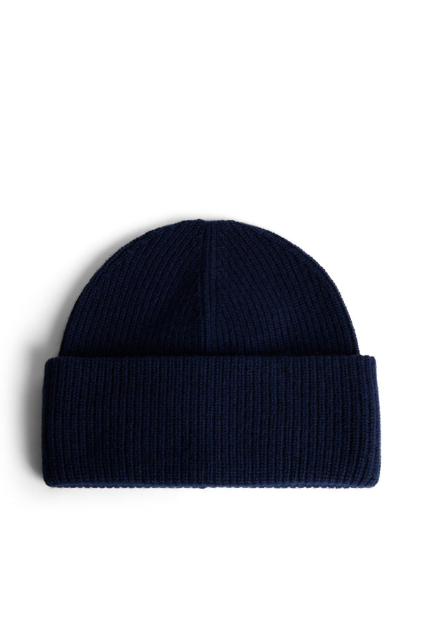 Monti Cashmere Blend Beanie / JL Navy