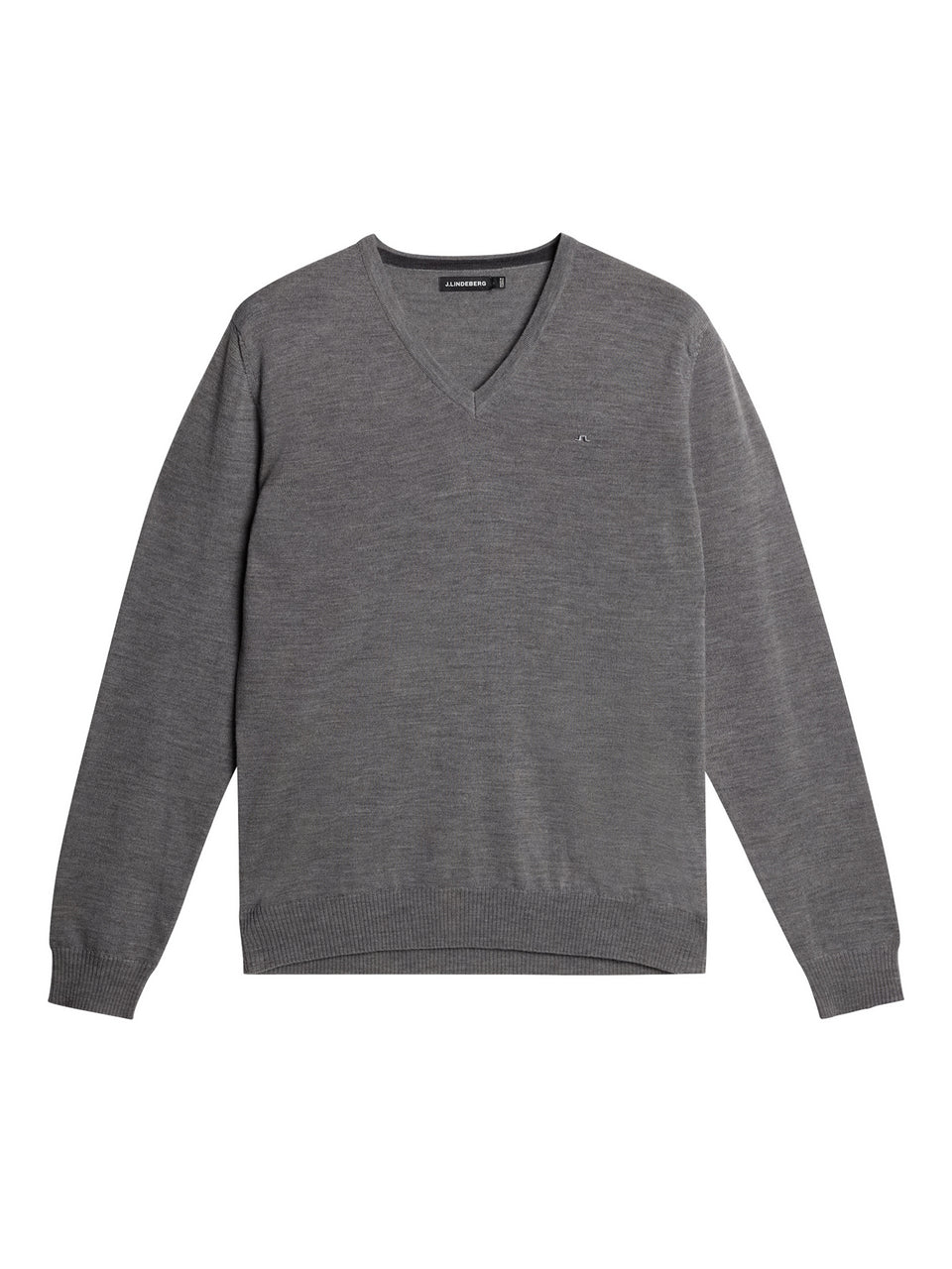 Lymann Merino V-neck Sweater / Grey Melange