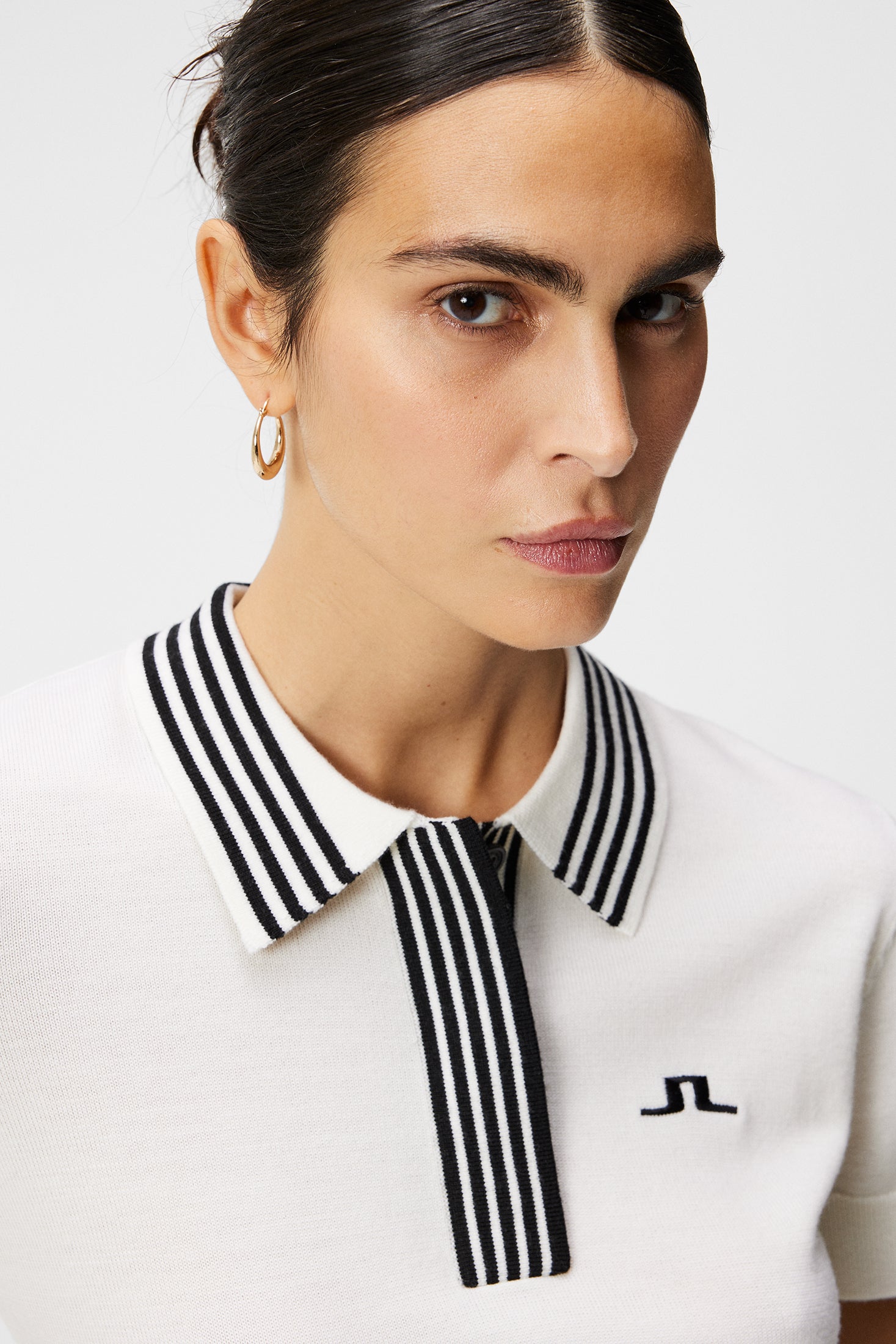 Lucie Fine Knit Polo / White – J.Lindeberg