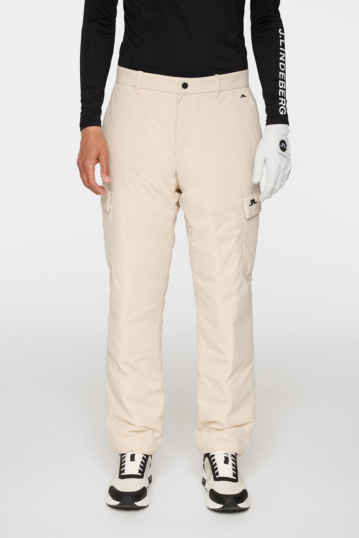J.LINDEBERG COSMO TECH PANTS - Pantaloni cargo - black/nero J.LINDEBERG COSMO TECH PANTS - Pantaloni cargo - black/nero