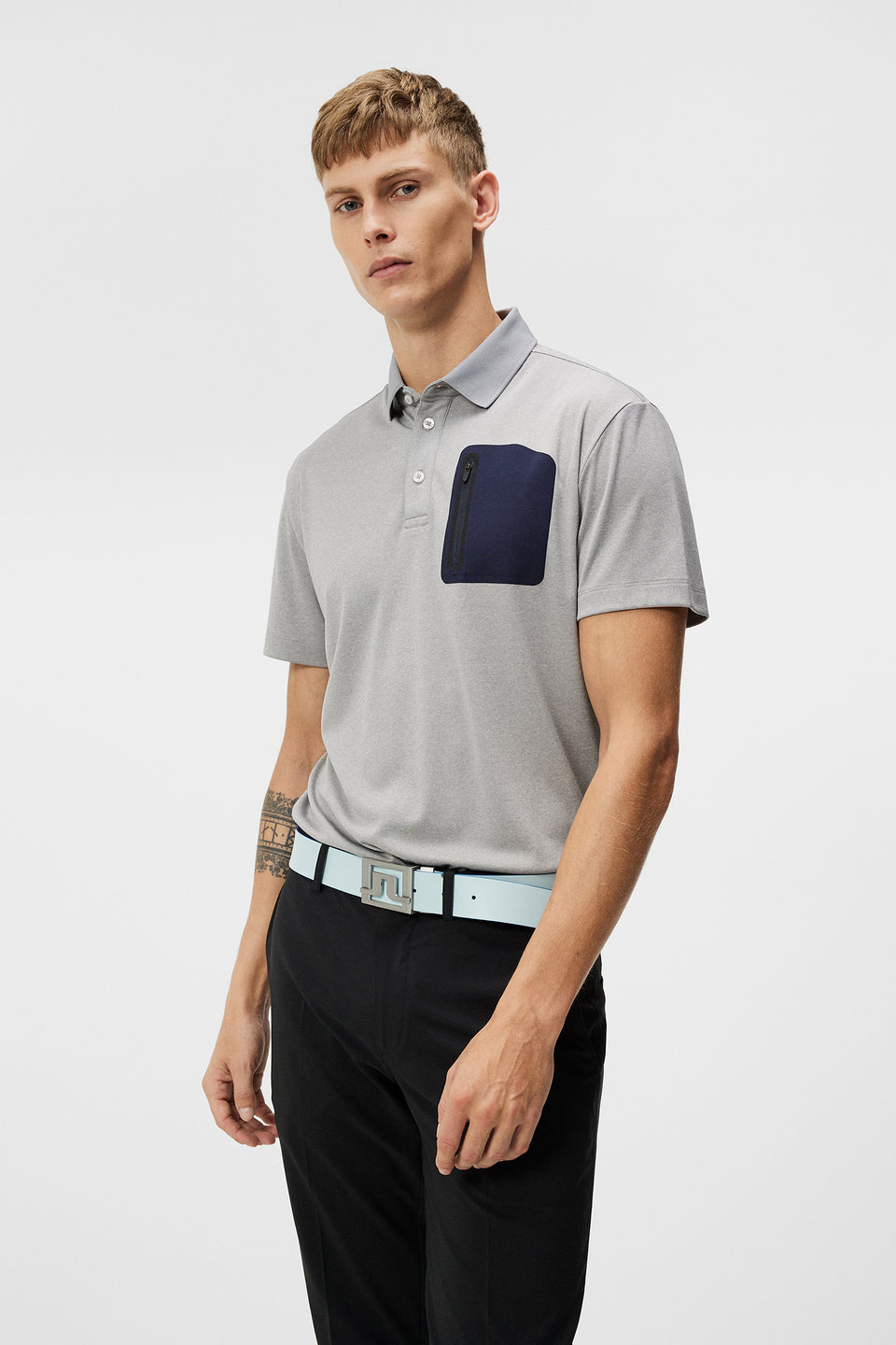 Max Regular Fit Polo / Light Grey Melange