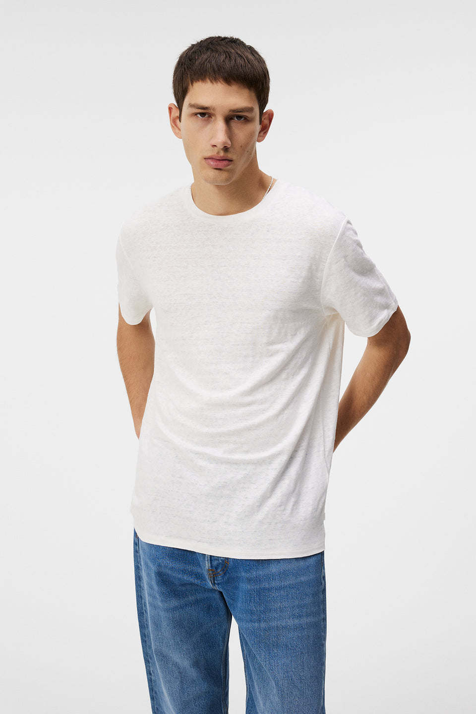 Coma Linen Tee / Cloud White