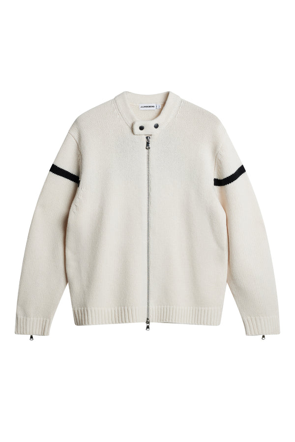 Kessler Biker Zip Knit / Moonbeam