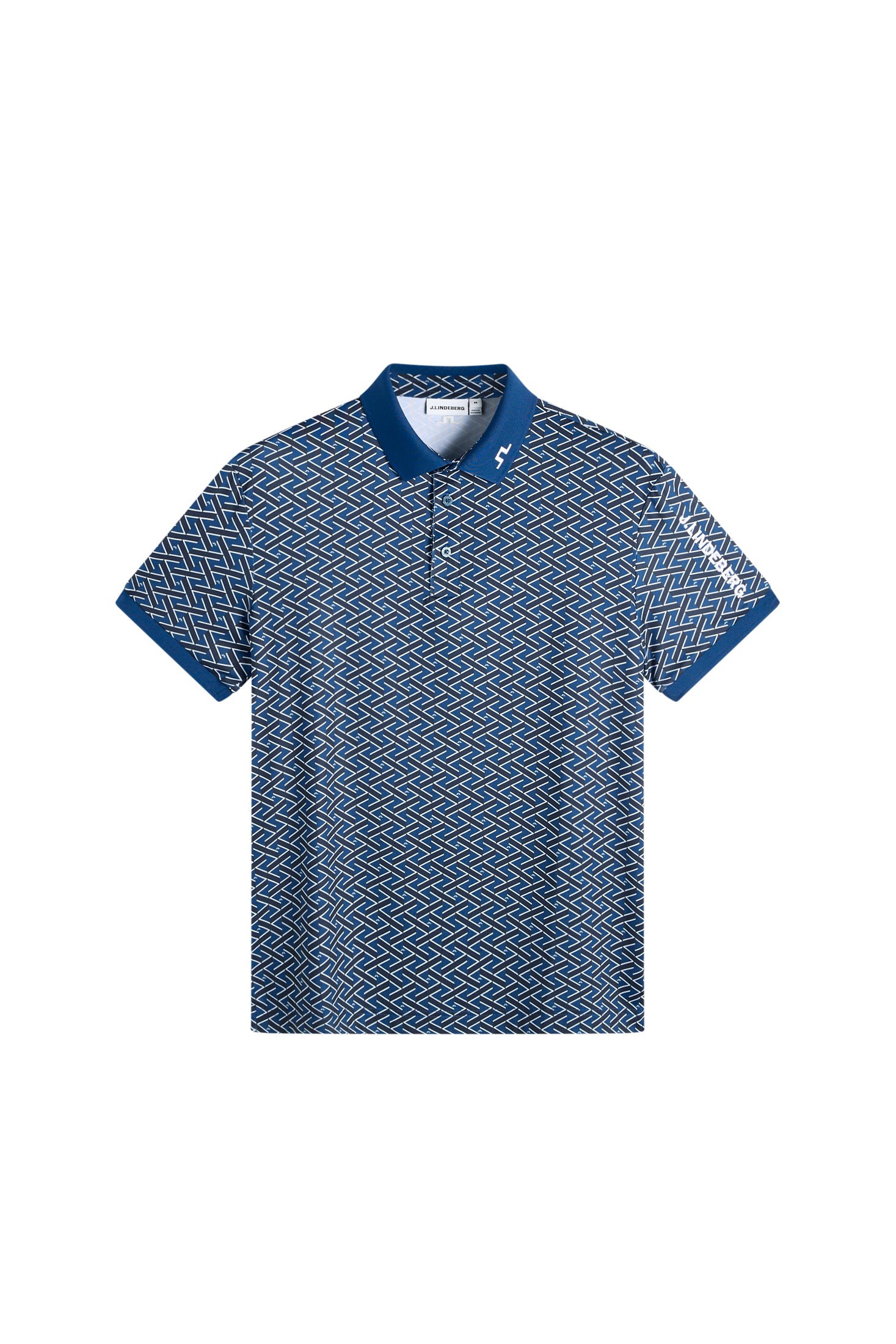 Tour Tech Print Polo / Ladder Estate Navy S – J.Lindeberg EU