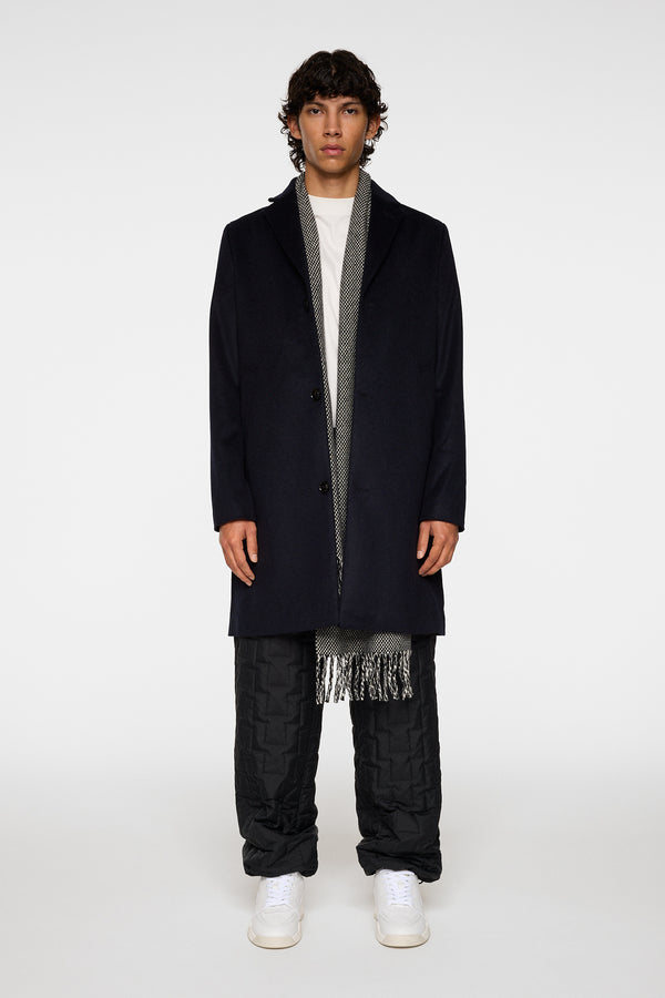 August Melton Cashmere Coat / JL Navy