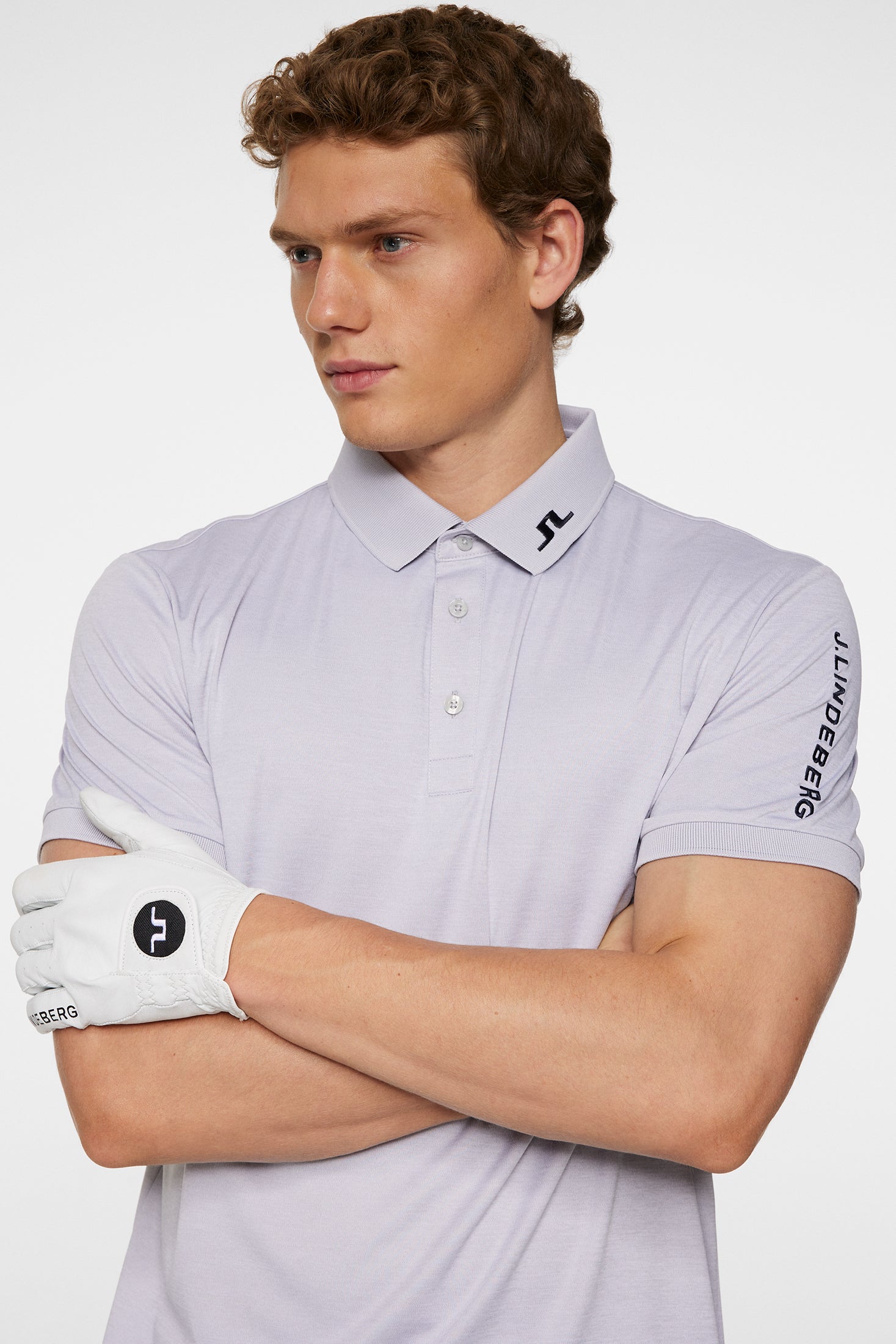 Tour Tech Slim Fit Polo / Light Grey Melange – J.Lindeberg EU