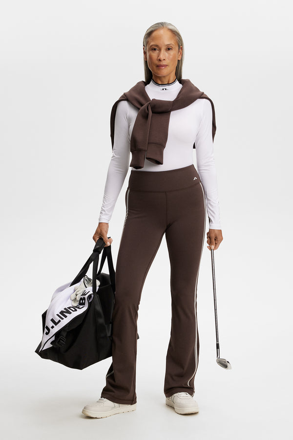 Zienna Flared Leggings / Seal Brown